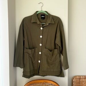 Mien Chore Coat in Olive Green Size Small